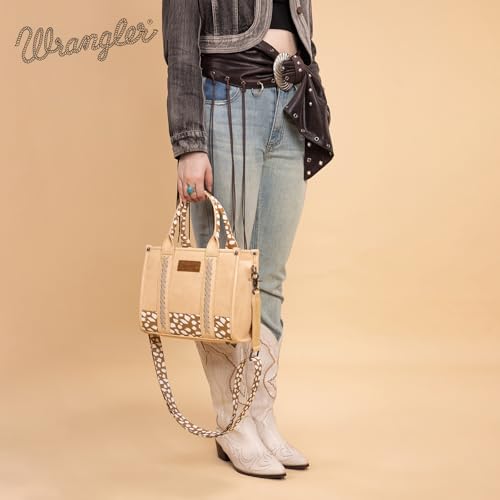 Image of Montana West x Wrangler Tote Bag for Women Western Cow Print Purse Designer Top Handle Handbags
