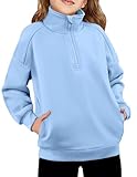 Arshiner Girls Half Zip Sweatshirt Fleece Quarter Zip Pullover Sweatshirts Fall Winter Clothes for Teen Girl...
