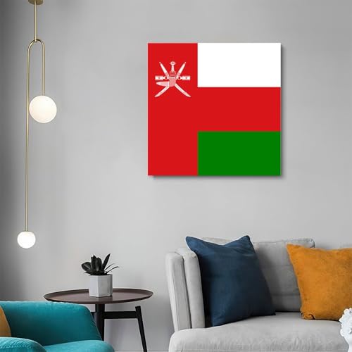 Bandera nacional de Omán en lienzo impreso para conectar con tus raíces en el hogar 5