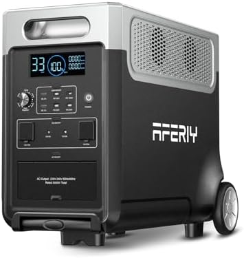 AFERIY Generador Eléctrico Portátil 3600W 3840Wh, Control a travé...