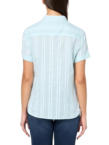 Image of Nautica Women's Button Front Short Sleeve Camp Shirt
