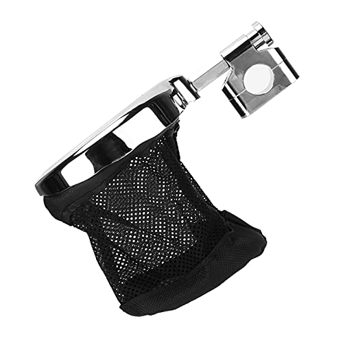 aqxreight Motorcycle Handlebar Cup Holder Collapsible Foldable 7 Inner Gears Universal 22mm Aluminum Nylon (22mm electroplating), aqxreight4wx8rocz2g-12