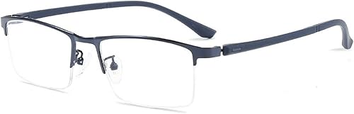 Miniatura 2 de Business - Lentes de lectura para hombre, con bloqueo de luz azul, medio marco, para computadora, anteojos rectangulares para mujer