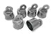 Chain Link Fence Rail Ends Aluminum 6 Pc Pack 1-5/8"