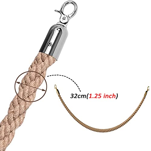 Geflochtenes Stützseil, mit goldenem Haken, 1 Stück