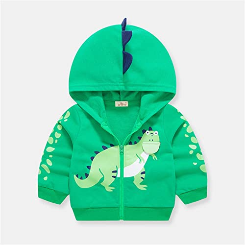 Boys Fall Jacket Kids Toddler Baby Girls Boys Autumn Winter Dinosaur Cartoon Print Cotton Hooded Long Sleeve3