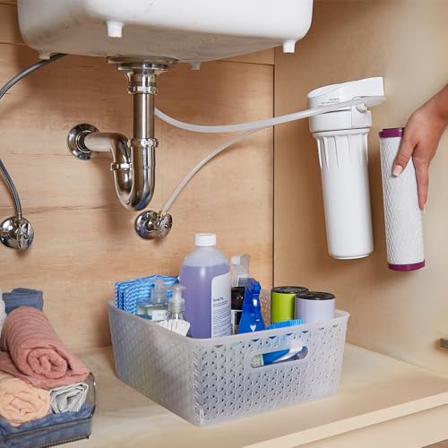 Image of GE Basic Single Stage Drinking Water System Replacement Filter, Fits GX1S01R Under Sink Filtration System, Replace Every 6 Months, FXUTC