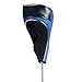 Andux Golf Driver Wood Head Covers 460cc Driver Hook & Loop Set of 3 MT/MG09 (Black/Blue)