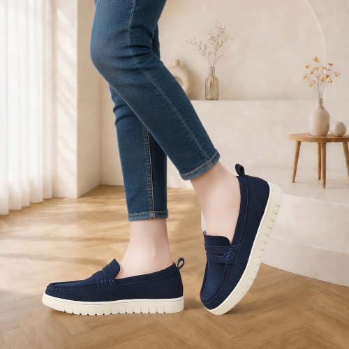 Image of QAE Loafers for Women Comfortable Slip On Shoes Casual Fashion Sneakers