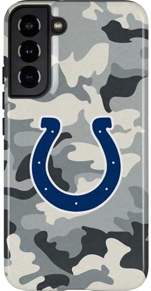 Skinit Pro Phone Case Compatible with Galaxy S22 Plus - Officially Licensed NFL Indianapolis Colts Double Vision Design