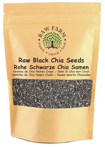 Raw Farm - Rohe schwarze Chiasamen, glutenfrei, sojafrei 1kg