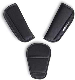 3 Piece Baby Stroller Car Seat Strap Covers & Crotch pad Universal Soft Seat Belt Cushion for Newborns Infants Kids (3 Pieces)