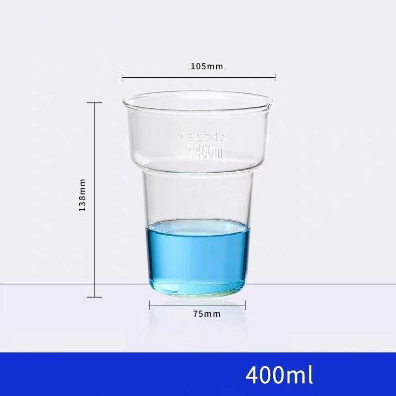 Zlewka szklana laboratoryjna do barwienia szkła borokrzemowego 250 ml 400(400ml)