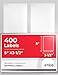 enKo [110 Sheets; 440 Labels] - 3-1/2 x 5" Inches - White - Address, Mailing, Shipping & Barcode Labels for Laser and Inkjet Printers (Self Adhesive)