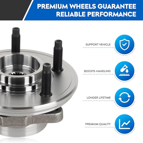 ILONPA 515050 Front Wheel Bearing & Hub Assembly for 2002-2005 Ford Explorer/for 2003-2005 Lincoln Aviator/for 2002-2005 Mercury Mountaineer, 5 Lugs w/ABS Hubs Assemblies 2003 2004, 2PCS by ILONPA - Used condition - Image 6