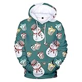Sweat capuche design festif idéal célébrations de d'année avec motif imprimé élégant pour chaleureuse