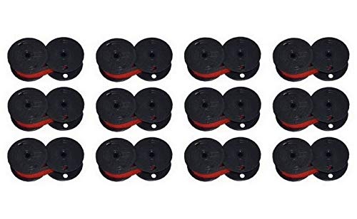 SuppliesMAX Compatible Replacement for Sharp Compet/CS/ER/QS/VX/XE/ZL Series Black/Red Printer Ribbons (12/PK) (S1062BR_12PK)