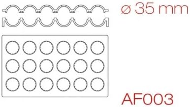 Miniatura 2 de Pavoni Molde de Silicona Esfera - AF003 - Ø35mm - AF003