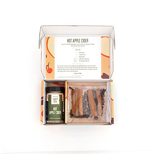 Kamenstein Hot Apple Cider Cocktail Set, Giftbox Includes Everyting To Make The Perfect Seasonal For 12 Servings, Pre Measured Spices, Gift, Holiday Entertaining Or Hosting, 6.75 X 4.25 X 2-Inch #TOP18
