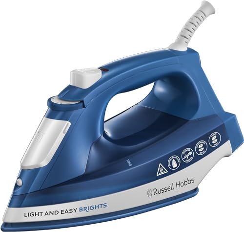 Image of Russell Hobbs 24830 Light & Easy Brights Iron, 2400 Watt, Sapphire