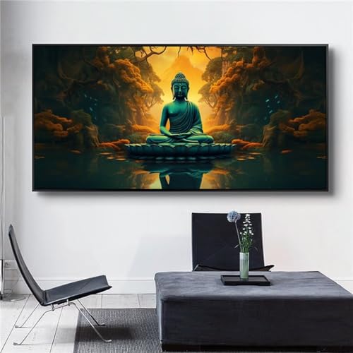 Peinture Diamant 5D grand format 50x100cm avec strass brillants pour une broderie mosaique d'art