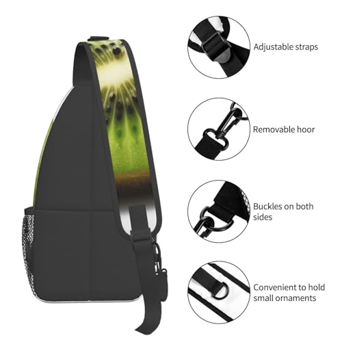 Bolso tipo bandolera negro para hombre y mujer miniatura 5