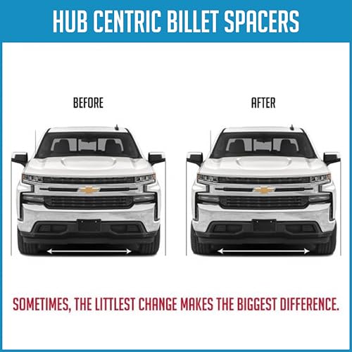 image for Wheel Accessories Parts 2 Pcs Hub Centric Billet Wheel Spacers Kit wit