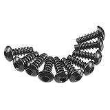 Axial AXA434 Hex Tap Button Head Screws (10-Piece), M3x8mm, Black