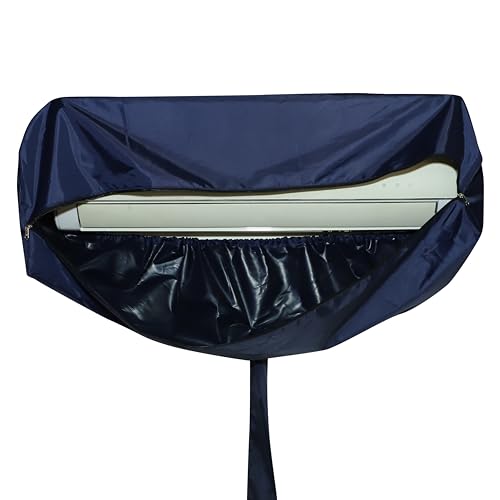 Image of Split AC Cleaning Cover Waterproof with Drain Pipe | Indoor AC Service Washing Bag for 1, 1.5 & 2 Ton AC (52 Inches Cover)