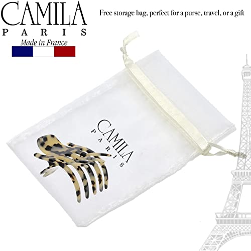 Camila Paris Cp3473 French Hair Clip For Women, Hand-Made Hair Side Clips, 3 Inch Girls Hair Claw Clips Jaw Fashion Durable Styling Hair Accessories For Women, Strong Hold No Slip Grip, Made In France #TOP5