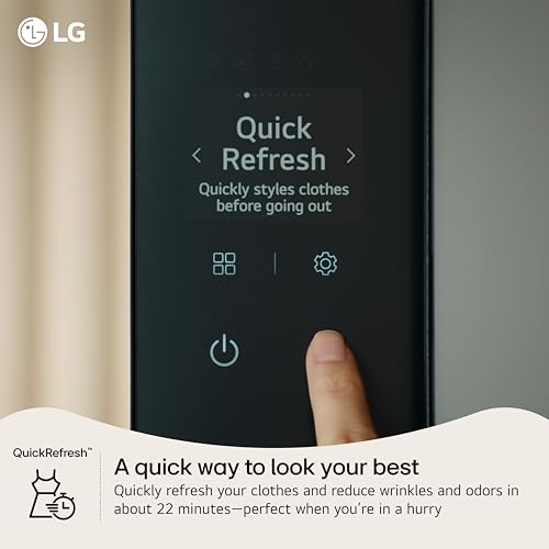 Image of LG Styler Smart Steam Closet SC5GMR80H | Dual TrueSteam Technology, Dynamic Moving Hanger, Built-In Handy Steamer