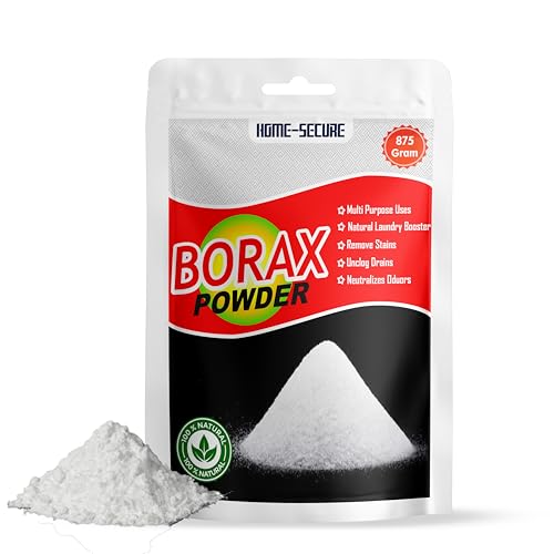 Image of Home-Secure Borax Powder (Suhaga) 875 Gram | 100% Pure Fine | Multi Purpose Use, Whitening, Slime Making, Industrial Cleaning Agent, Drain Unclogs, Stain Removes, Odour Removal