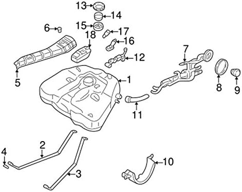 Miniatura 2 de Nissan 17251-4B001, Tapa del depósito de combustible