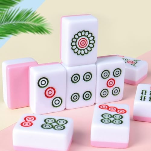 Mini Mahjong Chino 144 Fichas 26mm con Estuche Portátil miniatura 6