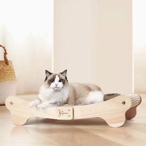 Arbre à chat avec base anti-basculement et griffoir pliable