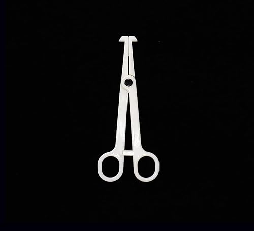 Miniatura 3 de 8 pinzas desechables para piercing, pinzas para ombligo, pinzas ranuradas para el ombligo, para tatuaje, adecuados para orejas, ombligo, labios,