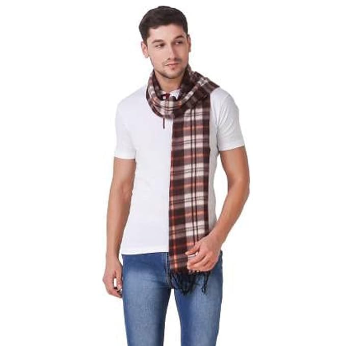 (Pack of 1) Men's and Women's Woolen Casual Soft and Warm Muffler (Color:Assorted, Free Size)-picture-50