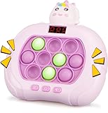 Blackma Fast Push Game Pop Fidget Toys for Kids Adults, Handheld Puzzle Game Sensory Toys with LED Screen, Quick Push Light Up Game Gifts for 3-12 Year Old Girls Boys
