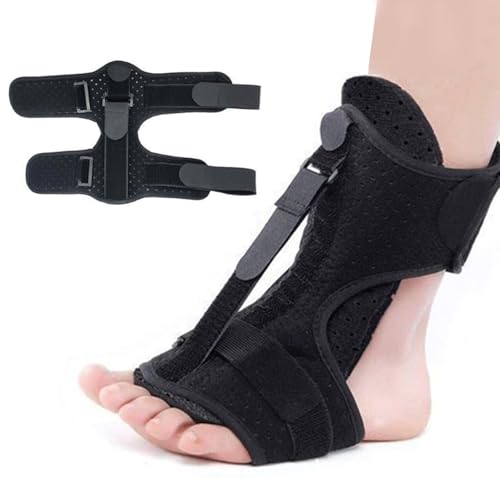 LIUQOBN Plantar Fasciitis Night Splints,Foot Splints for Plantar Fasciitis For Foot Drop High Arches Flat Feet Achilles Tendonitis(Black)