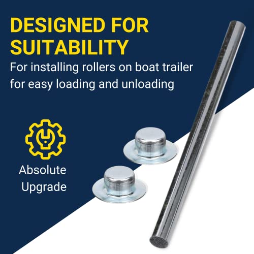 Tie Down Engineering 86031 Roller Shaft - 13-1/4 Inch X 5/8 Inch, Silver #TOP5