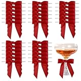 LQIOACU 30 Stück Geschenkschleifen Rote Schleife Schleifen Weihnachtsbaum