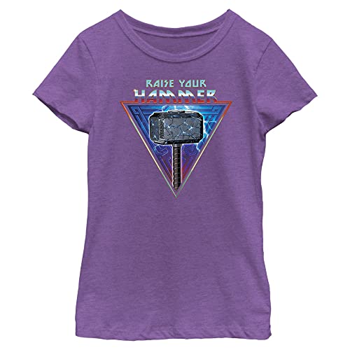T-shirt Mjolnir Thor Marvel fille vêtement confortable et résistant XS