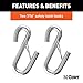 CURT 80151 44-1/2-Inch Vinyl-Coated Trailer Safety Cables, 7/16-In Snap Hooks, 5,000 lbs Break Strength, 2-Pack