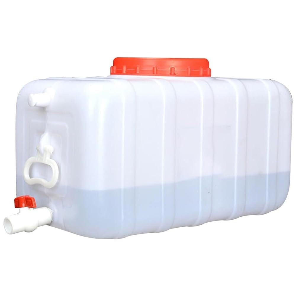 Pojemnik Przechowywania Wody Beczki Deszczówkę Zaworem 25L/50L/100L/150L/200L, Plastikowe Wiadro Przechowywania Wody Dopuszczone Kontaktu Żywnością Do Nawadniania Zewnątrz Sytuacjach Awaryjnych