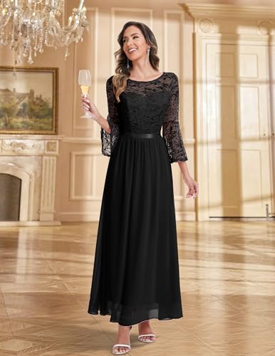 Wedtrend Women's Formal Dresses 2025 Wedding Guest Dress Bell Sleeve Bridesmaid Dresses Maxi Evening Dress4