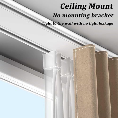 Tringle à rideaux robustes plafond pour séparation de pièce salon