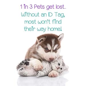 Double Sided Pet Id Tags for Dogs  Cats Personalized for Your Pet stitch Heart Shaped  Cucciolini Doodles Double sided pet id tags for dogs  cats personalized for your pet stitch heart shaped   cucciolini doodles