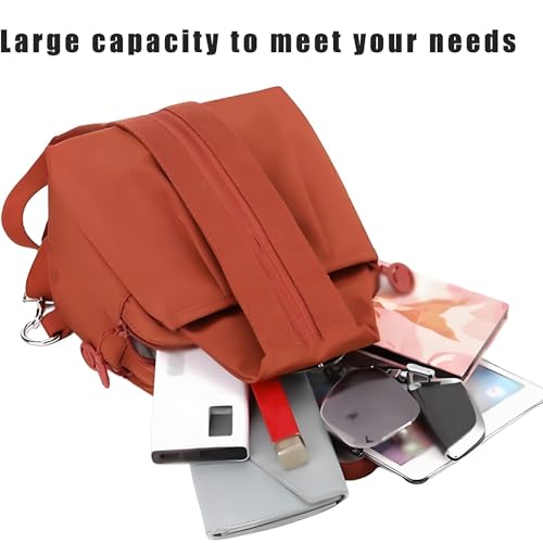 Vovtva Street Lite Chic Versatile Travel Bag, Backpack Large Capacity, Multi Layer Waterproof Oxford Fabric(Light Blue)2