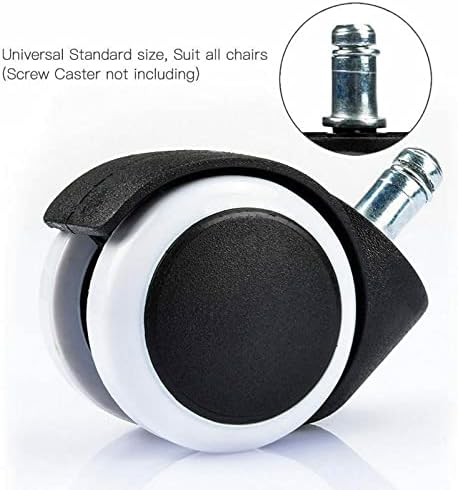 Furniture Castors Castor Wheels 2inch Office Chair Wheels Rotating Quiet Chair Wear-Resistant Chair Roller Casters Wheels