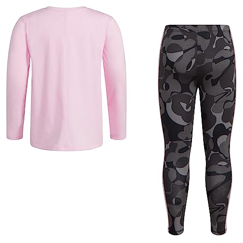 Image of adidas Girls' 2-piece Long Sleeve Graphic Tee and Legging Set